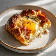 Savory Croissant Breakfast Casserole