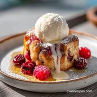 Custard Bread Pudding for 8 Servings