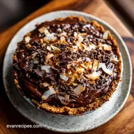 German Chocolate Pie with Coconut Pecan Frosting for 10 Servings