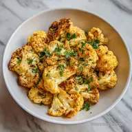 Honey Curry Roasted Cauliflower with Chickpeas