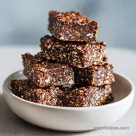 No Bake Chocolate Chia Oat Bars in 15 Min