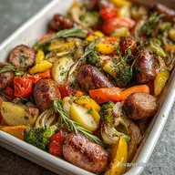 Sheet Pan Sausage and Vegetables