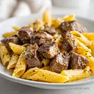 Spicy Garlic Butter Steak Pasta: 30 Min