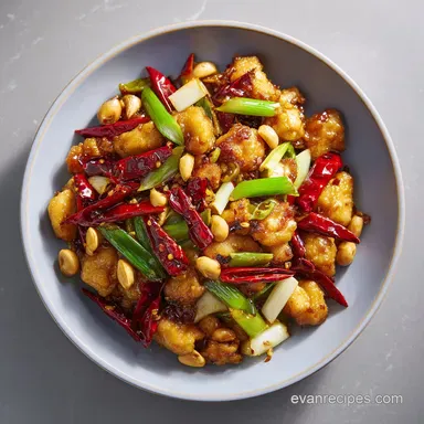 Kung Pao Chicken for 4 Servings with Tender Velvety Meat