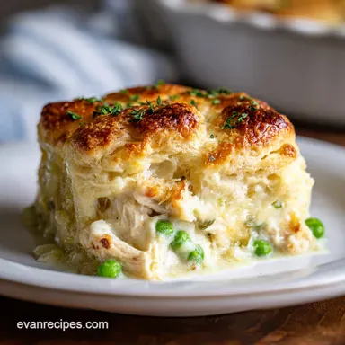 Bisquick Chicken Pot Pie for 6 Servings Recipe Card