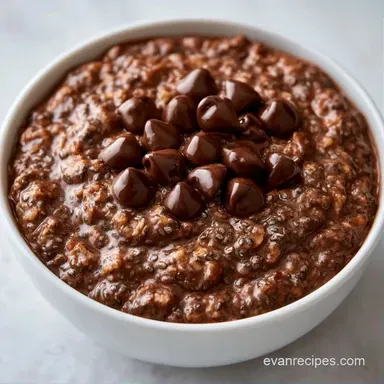 Chocolate Chip Overnight Oats Meal Prep Recipe Card