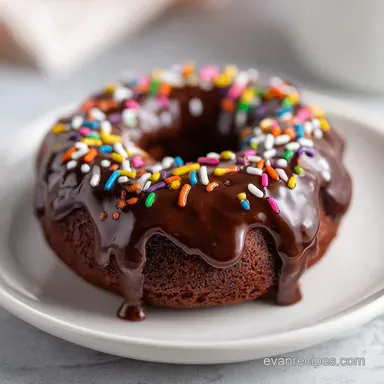 chocolate glazed donut Recipe Card