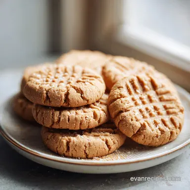 Peanut Butter Cookie Recipe for 24 Servings: Chewy and Creamy Recipe Card