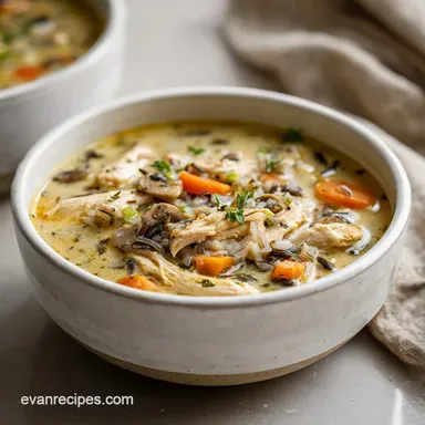 Chicken and Wild Rice Soup in 50 Minutes Recipe Card