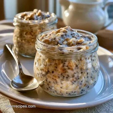 Overnight Oatmeal Jars for Meal Prep Recipe Card