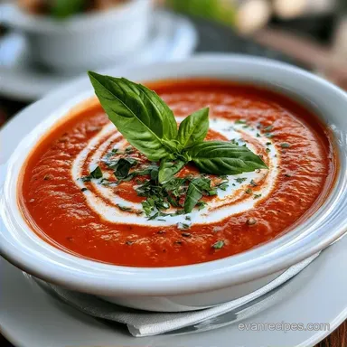 Tomato Basil Soup in 30 Minutes