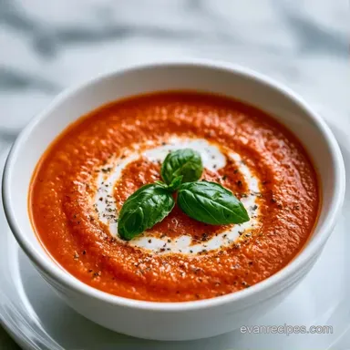 Tomato Bisque in 35 Minutes Recipe Card