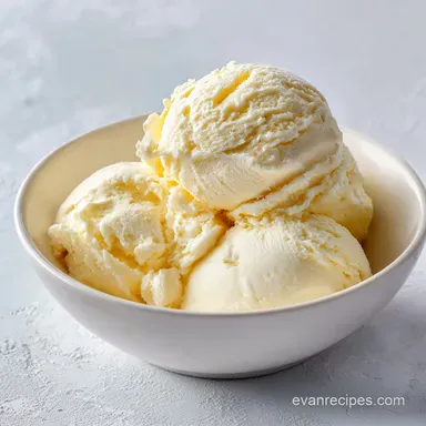 Vanilla Ice Cream with Milk Powder for 8 Servings Recipe Card