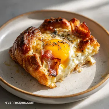 Croissant Breakfast Casserole for 8 Servings
