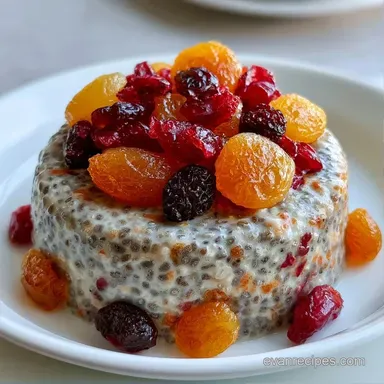 Dried Fruit Overnight Oatmeal Meal Prep Recipe Card