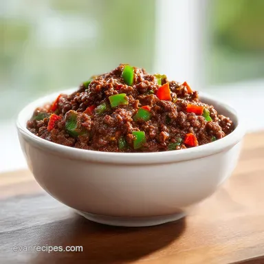 Easy Chili Recipe with Ground Beef Recipe Card