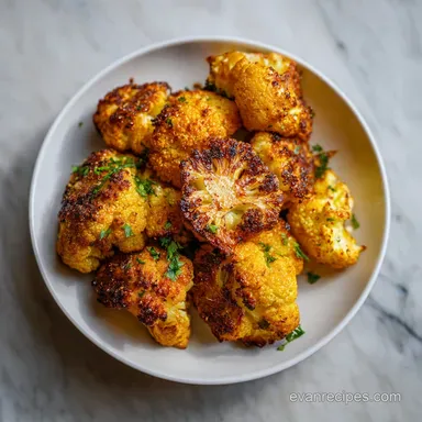 Honey Curry Roasted Cauliflower Recipe (30 Min) Recipe Card