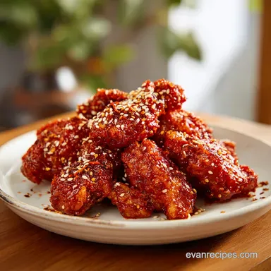 Korean Fried Chicken for 4 Servings Recipe Card