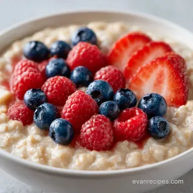 Mixed Berry Overnight Oats with Yogurt Recipe Card