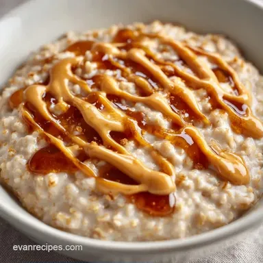 Peanut Butter Honey Oats Meal Prep Recipe Card