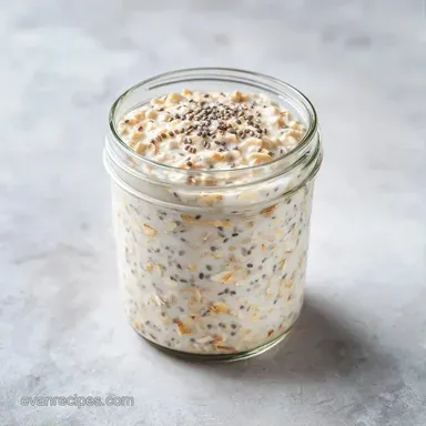 Protein Powder Oatmeal Jar Meal Prep Recipe Card