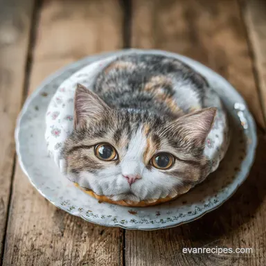 Cat in Pyjamas Quilt Cake Recipe for 15 Servings Recipe Card