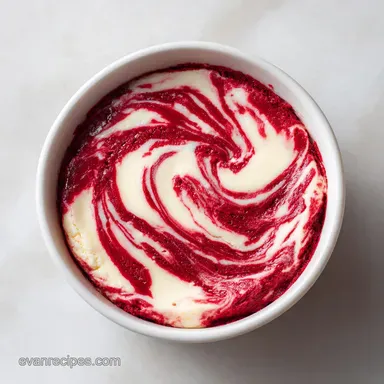 Red Velvet Cheesecake Swirl Cake with Creamy Filling for 12 Recipe Card