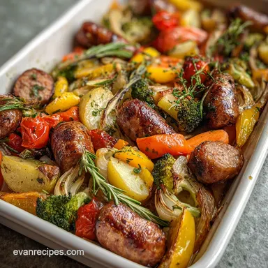 Sausage and Vegetables with Potatoes | 30 Minutes