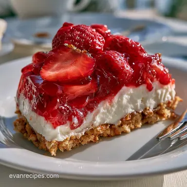 Strawberry Pretzel Jello Salad: Creamy Recipe Card