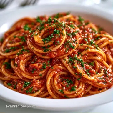 Tomato Spaghetti Sauce in 30 Minutes Recipe Card