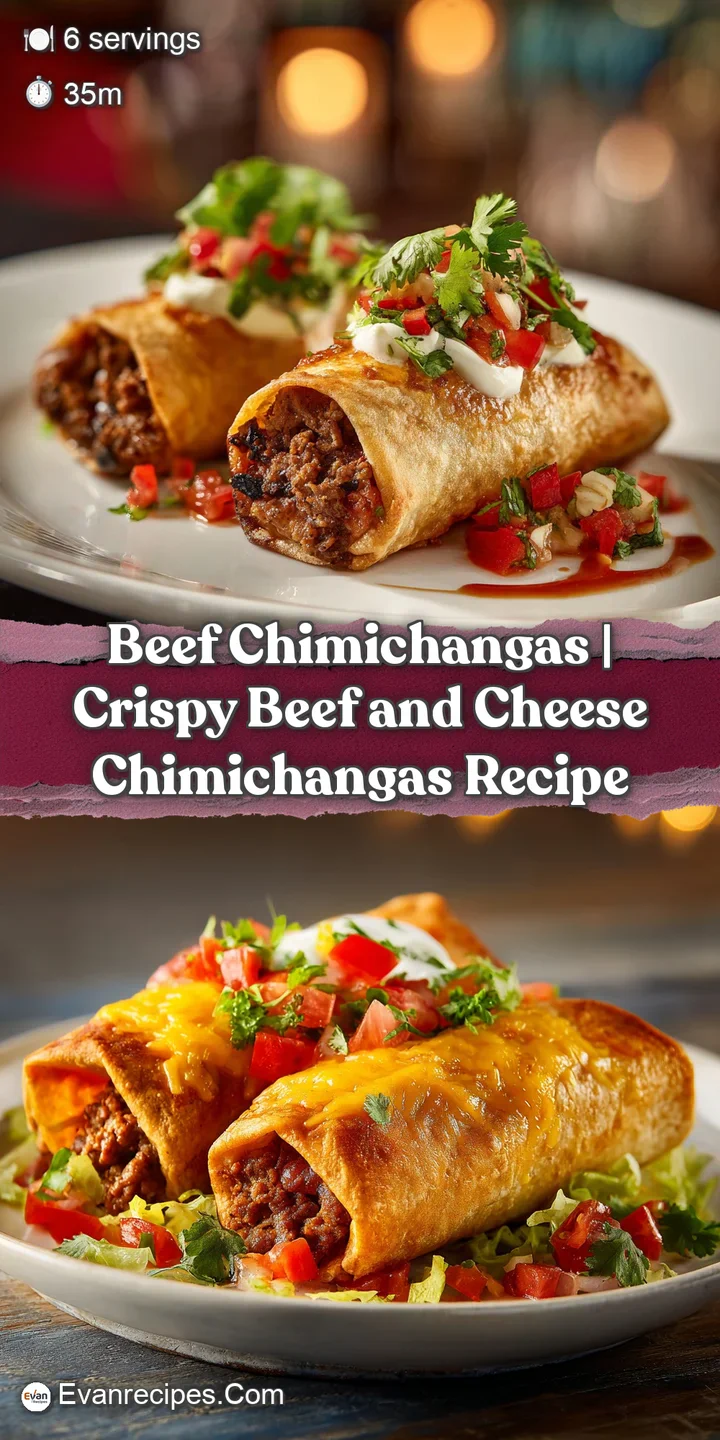 Close-up of a golden-brown, crispy chimichanga oozing with melted cheese and savory beef.