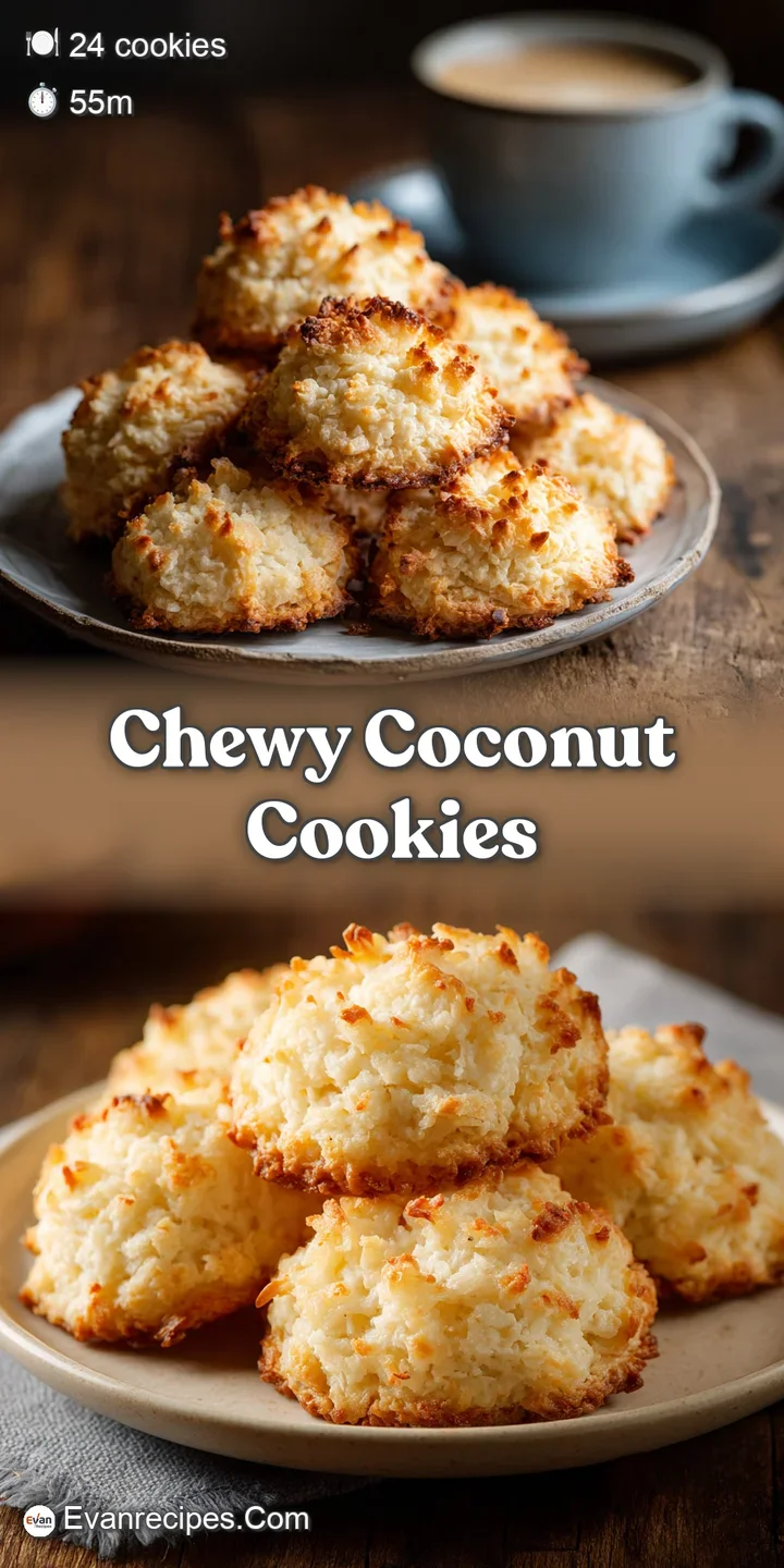 Extreme close-up of a chewy coconut cookie showing the moist center and many golden, caramelized toasted shavings.