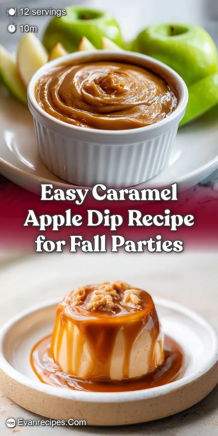 Close-up of caramel apple dip showcasing a rich, golden hue with visible brown sugar crystals and dipped apple; irresistib...