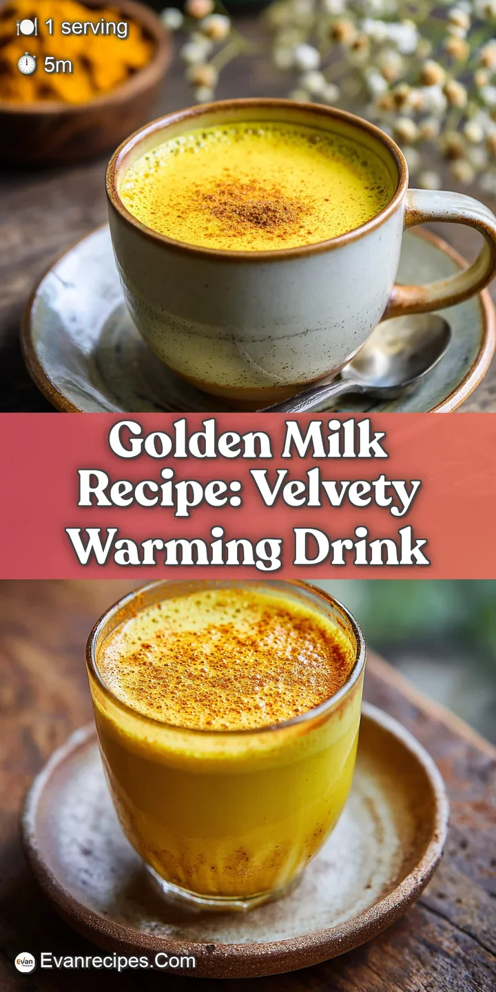 Close-up of golden milk, highlighting its rich, turmeric-infused color and frothy surface. Hints of ginger and spices visi...