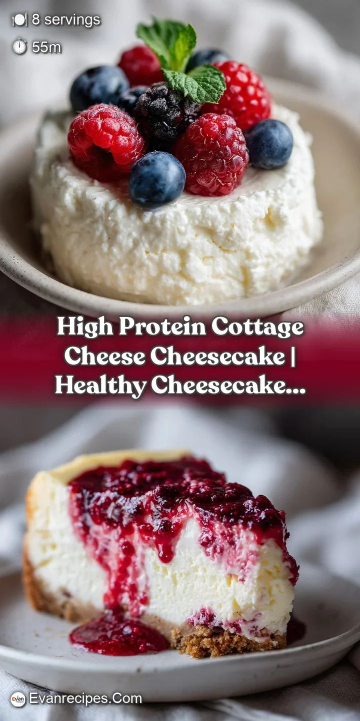 Close-up of a fork piercing the rich, dense texture of a pale cheesecake with scattered berries.