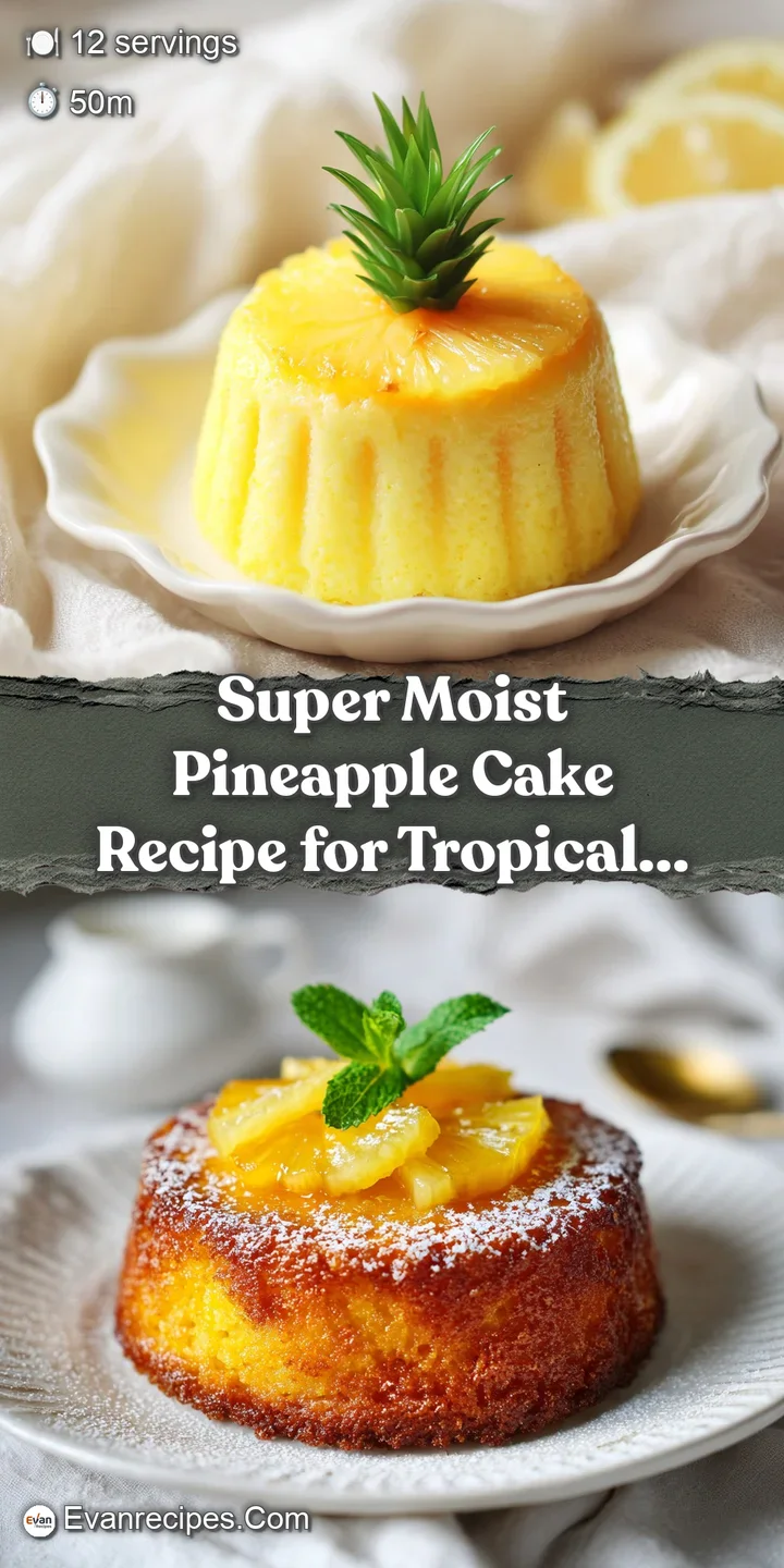 Close-up of pineapple cake highlights the juicy pineapple, soft crumb, and caramelized edges, tempting with its tropical a...