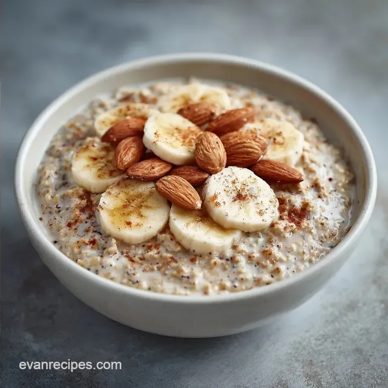 Almond Banana Overnight Oats: Creamy and Nutty