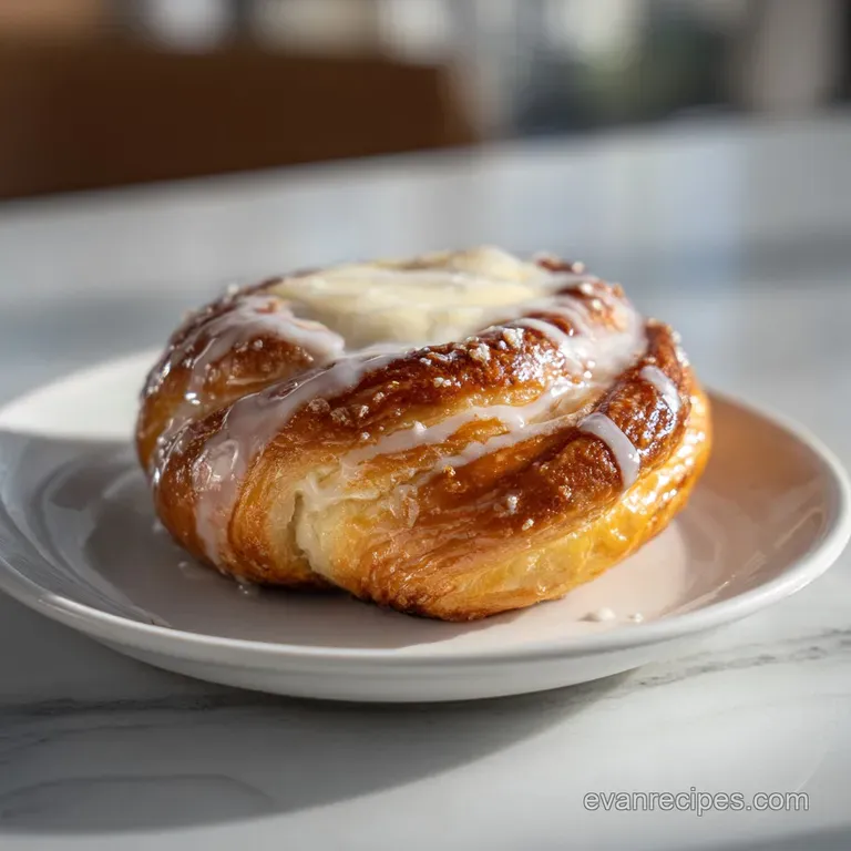 Danish Carnival Bun with Vanilla Cheesecake