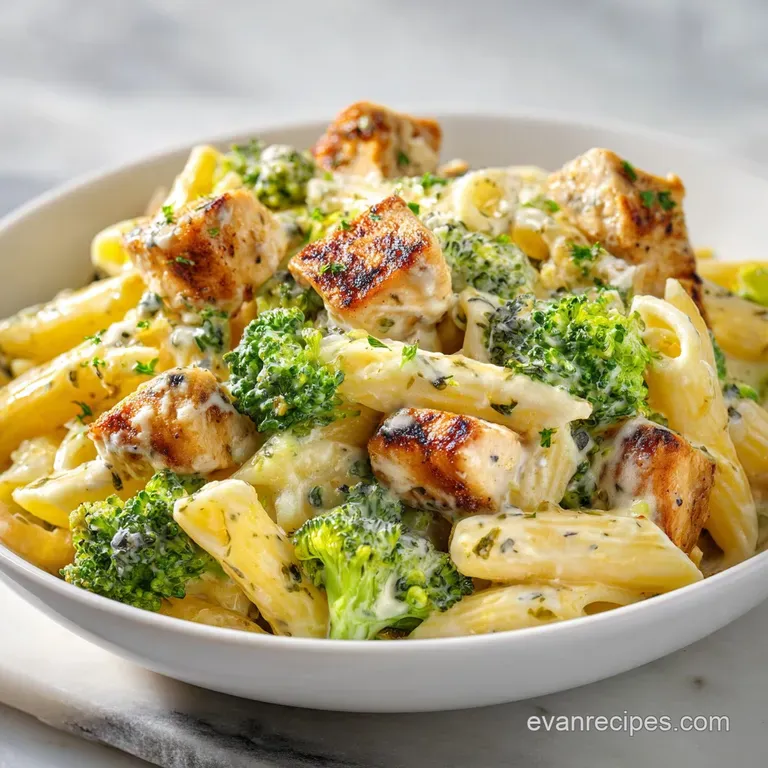 Elegant white bowl of creamy pasta topped with chopped parsley and melted cheese, set against a rustic wood table.