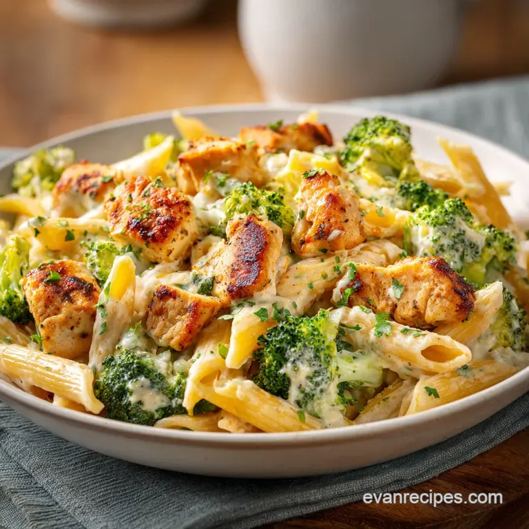 Cheesy Ranch Chicken and Broccoli Pasta: One-Pot Meal