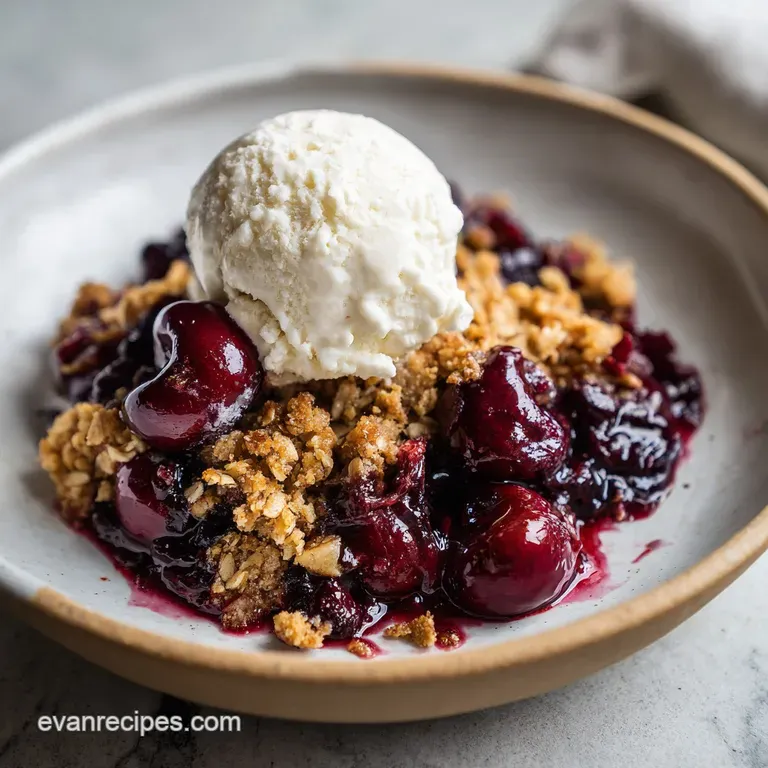 Cherry Crisp Recipe: Shattering Oat Topping