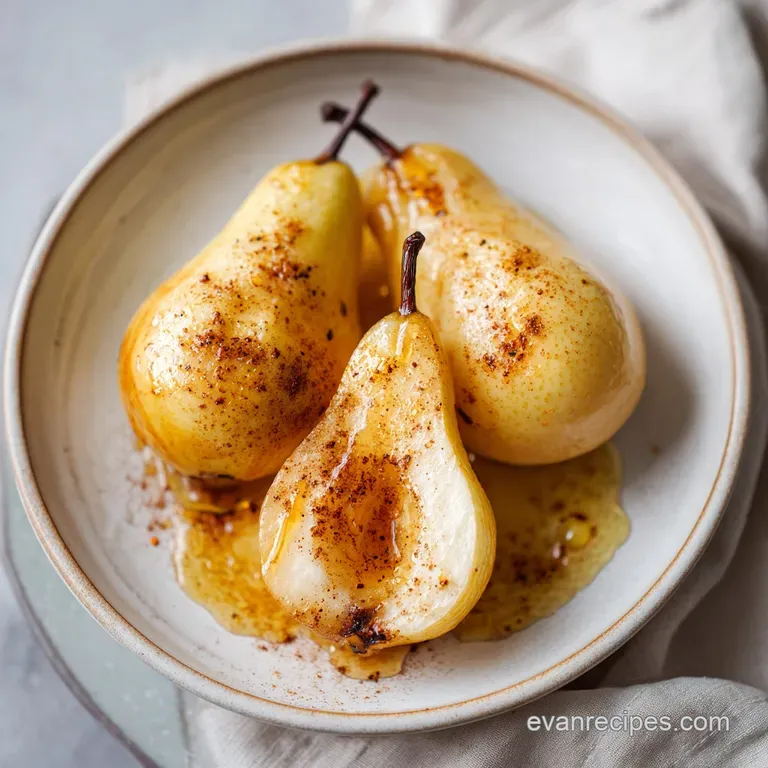 Baked Pears with Cinnamon Honey