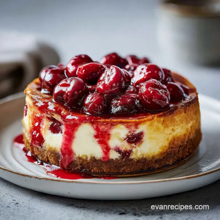 Creamy Cherry Cheesecake Recipe with Condensed Milk