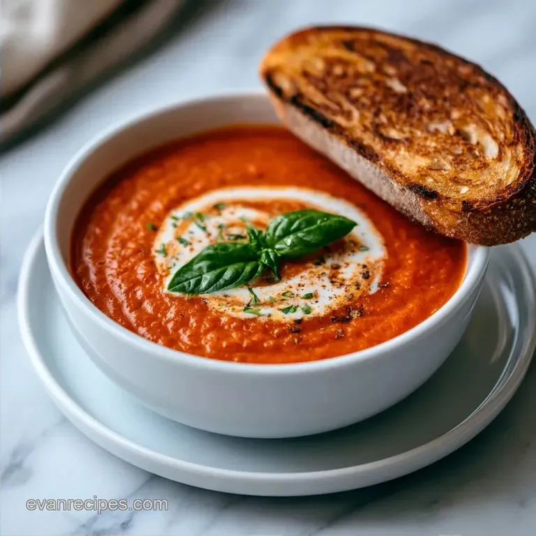 Creamy Tomato Bisque in 35 Minutes