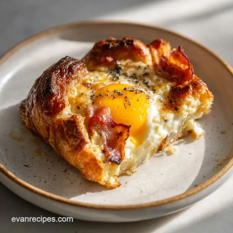 Savory Croissant Breakfast Casserole