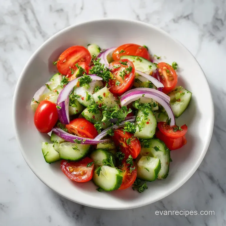 Cucumber Tomato Salad: Crisp and Zesty