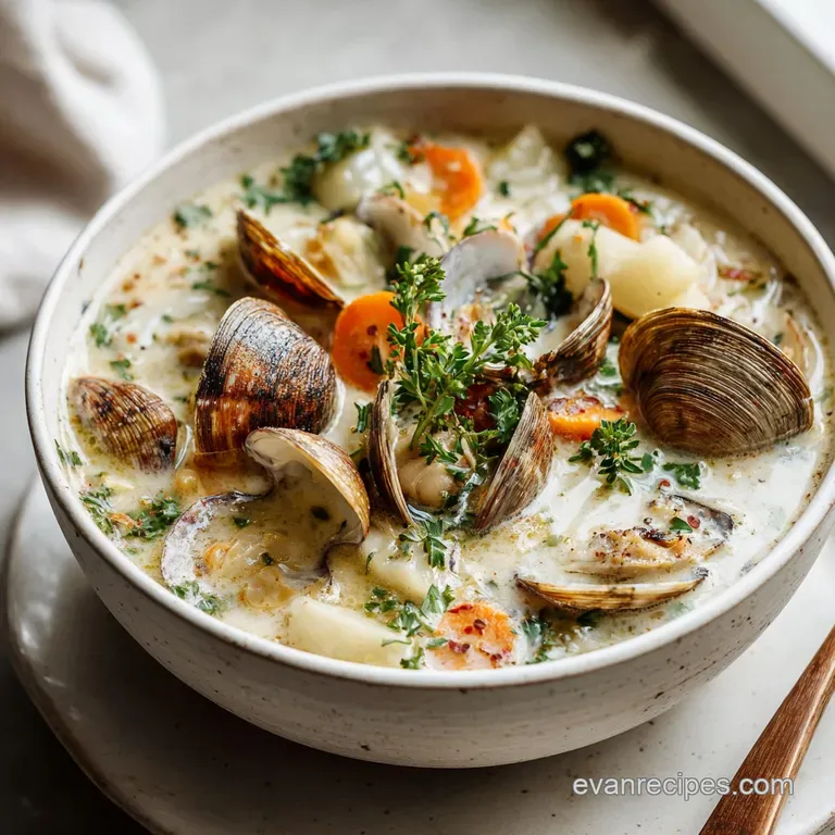 Homemade Clam Chowder: Creamy and Hearty