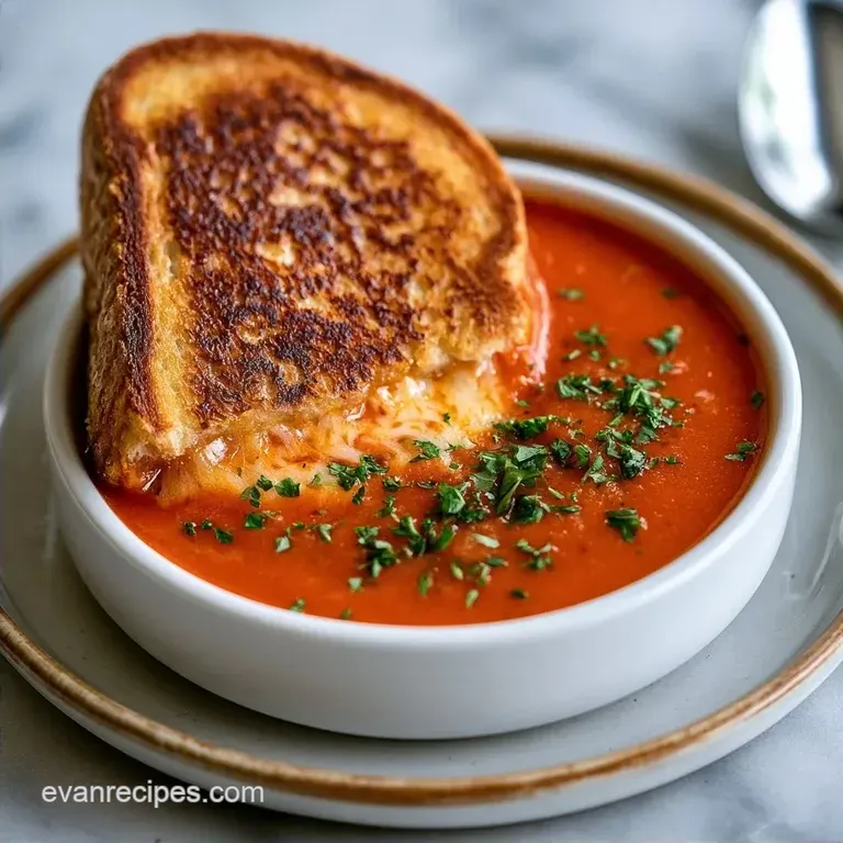 Grilled Cheese Sandwich and Tomato Soup in 50 Minutes