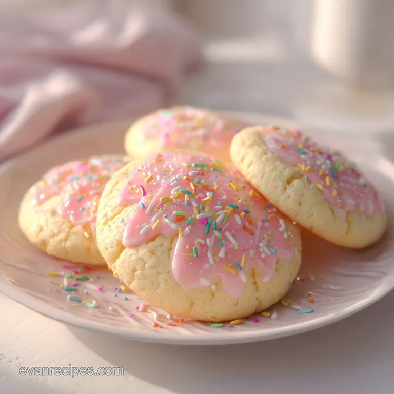 Lemon sugar cookies stacked artfully on a linen napkin, showcasing their delicate texture and sugary coating.