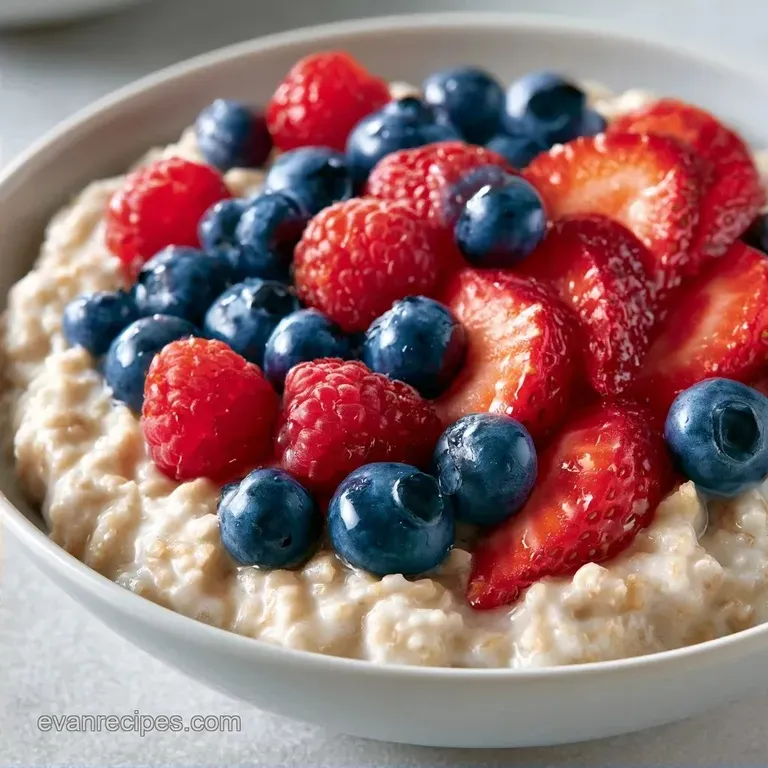 Mixed Berry Overnight Oats with Greek Yogurt